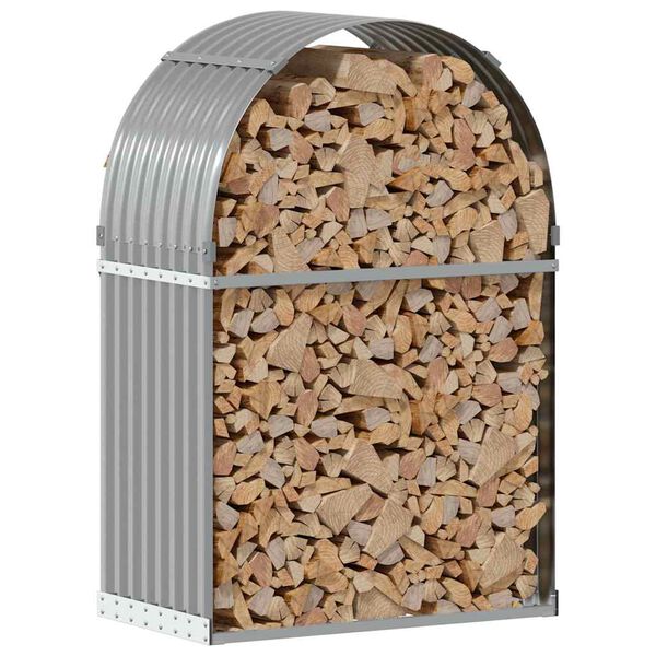 vidaXL k&uuml;ttepuude alus, helehall, 80 x 45 x 120 cm, tsingitud teras