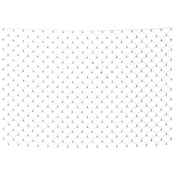 vidaXL jõulutulede võrk, sinine, 3 x 3 m, 306 LEDi, siseruumi, õue