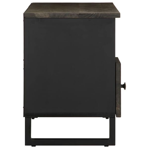 vidaXL telerialus, must, 100 x 33 x 46 cm, mangopuit