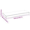 vidaXL Pallet padjakomplekt 2 pcs Pruunikashall 120 x 40 x 8 cm