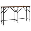 vidaXL konsoollaud, suitsutatud tamm, 140 x 29 x 75 cm, tehispuit