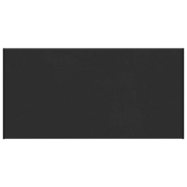 vidaXL Akna aluskate Must puitstriibuga 80 x 40 x 4,5 cm PVC