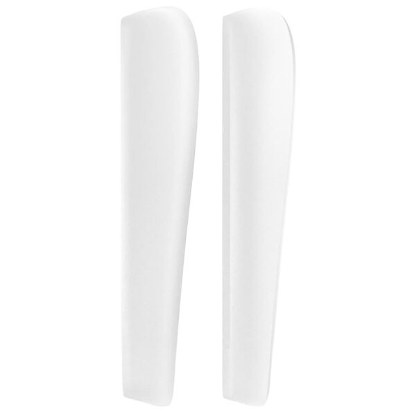 vidaXL voodipeats servadega, valge, 93x23x118/128 cm, kunstnahk