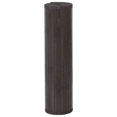 vidaXL vaip, ristkülikukujuline, tumepruun, 80 x 400 cm, bambus