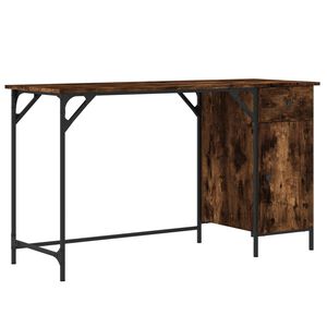 vidaXL arvutilaud, suitsutatud tamm, 131 x 48 x 75 cm, tehispuit