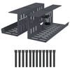vidaXL Kabli haldamise tray laua all 2 tk Antratsiit 35 x 12 x 13 cm