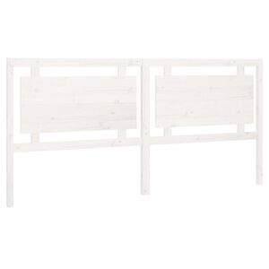 vidaXL voodipeats, valge, 205,5x4x100 cm, m&auml;nnipuit