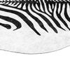 vidaXL vaip, must ja valge, 120 x 170 cm, sebra muster, pestav