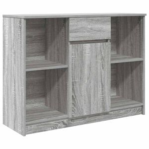 vidaXL puhvetkapp sahtliga, hall sonoma tamm, 101x35x76 cm, tehispuit