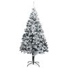 vidaXL Tehislumi Christmas Tree koos 300 LED-iga Roheline 400 cm PVC