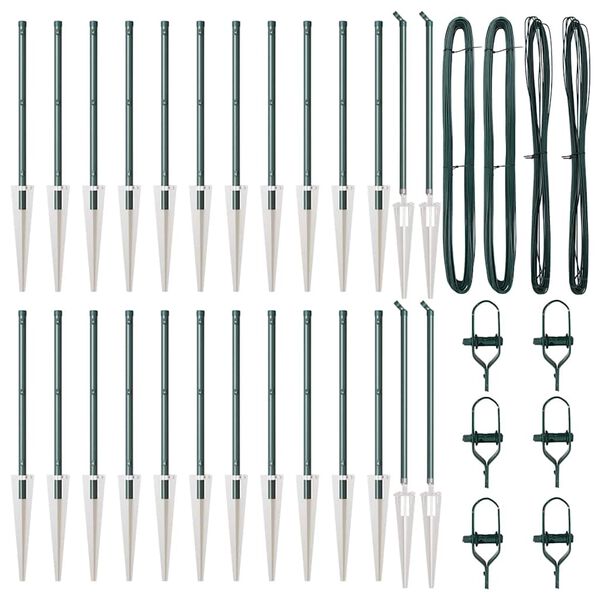 vidaXL Aiapost 26 pcs Hall 3,2 x 3,2 x 100 cm