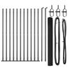 vidaXL Keevitatud Traat Aed Betoonalusega 25 x 1,6 m PVC-kaetud teras