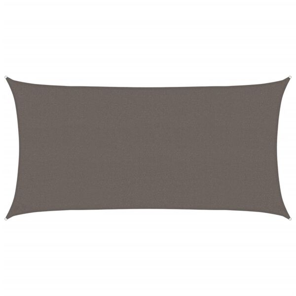 vidaXL päikesepuri 160 g/m² antratsiithall 2,5 x 4,5 m HDPE