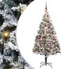 vidaXL Tehisj&otilde;ulupuu Valge 180 cm PVC ja Teras ja Plast