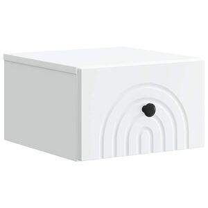 vidaXL Seinale kinnitatav &ouml;&ouml;tis Valge 33 x 34,5 x 20 cm Tehispuit