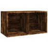 vidaXL vin&uuml;&uuml;lplaatide kapp, suitsutatud tamm 71 x 34 x 36 cm tehispuit