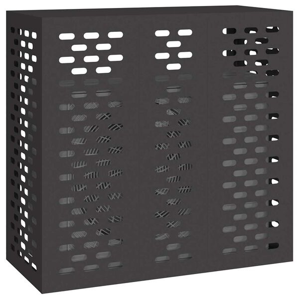 vidaXL Kliimaseadmest kaitsev kate Must 110 x 50 x 105 cm Teras