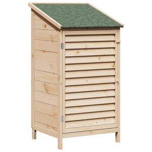 vidaXL Aiashed katusega Naturaalne 59 x 56 x 113,5 cm Tugev kuusepuit