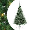 vidaXL Tehis pre-lit j&otilde;ulupuu koos 300 LED-iga Roheline 180 cm PVC