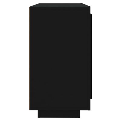 vidaXL puhvetkapp, must, 80x40x75 cm, tehispuit
