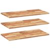 vidaXL ujuvad riiulid 3 tk 80 x 40 x 2 cm &otilde;liviimistlusega t&auml;ispuit, akaatsia