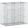 vidaXL Gabioni t&otilde;stetud voodi 90 x 50 x 80 cm Tsingitud teras H&otilde;bedane