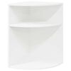 vidaXL Otsalaud Valge 39,7 x 39,7 x 60 cm Tehispuit