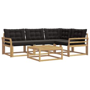 vidaXL V&auml;li diivanikomplekt 5 pcs Valge ja must 79 x 79 x 37 cm