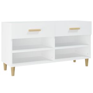 vidaXL jalatsikapp, valge, 102 x 35 x 55 cm, tehispuit