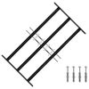 vidaXL Akna rest 75.5 x 45 cm Pulberv&auml;rvitud teras Must