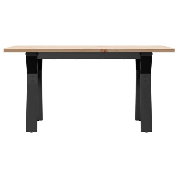 vidaXL kohvilaud, Y-raam, 80 x 50 x 40 cm, m&auml;nnipuit ja teras