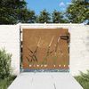 vidaXL aiav&auml;rav 85 x 75 cm corten terasest murukujundusega