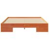 vidaXL Voodi raam Pruun 140 x 190 cm