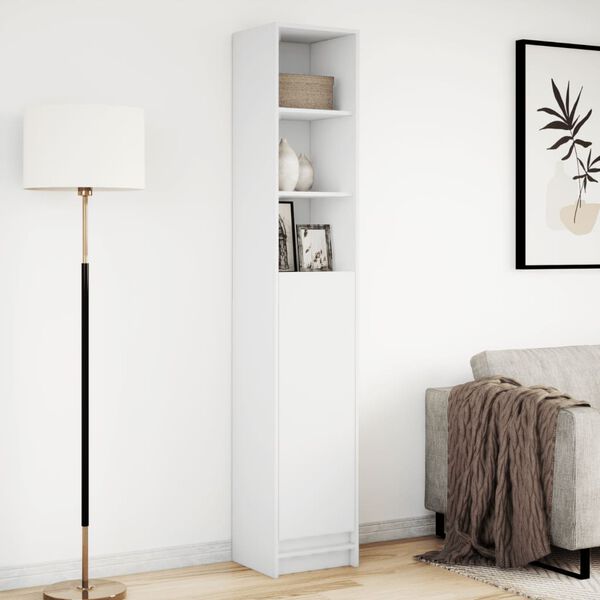 vidaXL puhvetkapp LED-tulega, valge, 36x32,5x200 cm, tehispuit