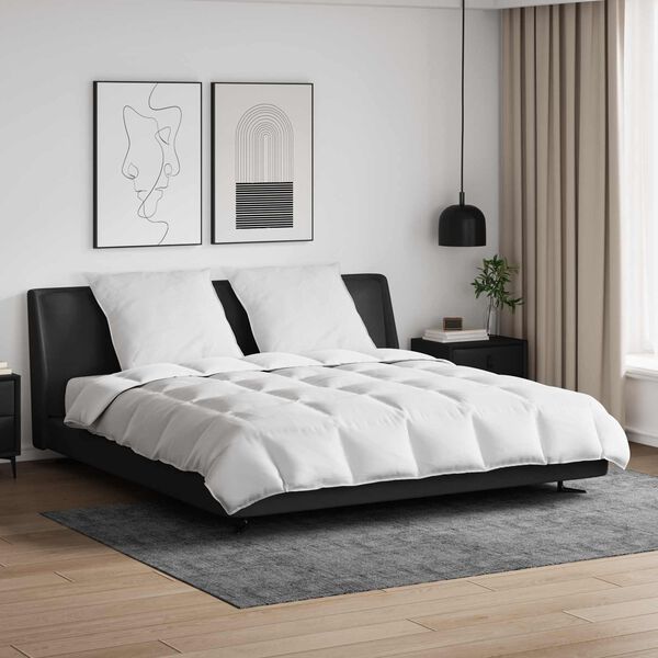 vidaXL Teki komplekt padjaga 3 pcs Valge Down Feather