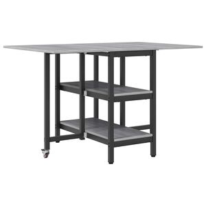 vidaXL S&ouml;&ouml;gilaud 122 x 80 x 76,5 cm Tehispuit Hall Sonoma Ristk&uuml;lik