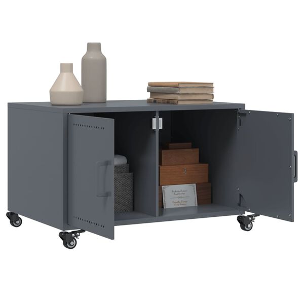 vidaXL kohvilaud, antratsiithall, 68x50x43,5 cm, teras