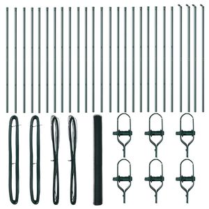 vidaXL Aiapost Roheline 50 x 1,5 m (13 mm v&otilde;rk) Terased ja PVC