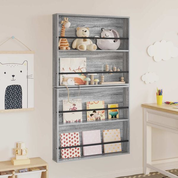 vidaXL Ajakirja riiul 2 pcs Hall Sonoma 80 x 12 x 70 cm Tehispuit