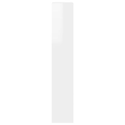 vidaXL raamaturiiul/ruumijagaja kõrgläikega valge 40x30x166 cm