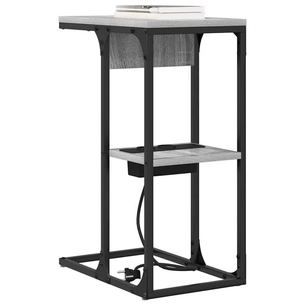 vidaXL &Ouml;&ouml;lambi kapp Hall Sonoma 41,5 x 26 x 60,5 cm Tehispuit