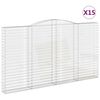 vidaXL kaarekujulised gabioonkorvid 15 tk, 400x30x220/240 cm, raud