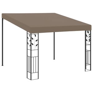 vidaXL seinale kinnitatav varjualune 3 x 3 x 2,5 m, pruunikashall