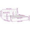 vidaXL voodiraam Viana ilma madratsita,pruun, 160x200 cm, kunstnahk