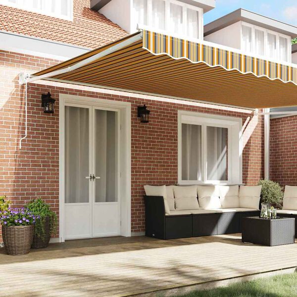 vidaXL K&auml;igukohandatav varikatus Mitmev&auml;rviline 500 &times; 300 cm