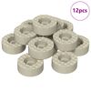 vidaXL Tooli jala p&otilde;randakaitsed 12 pcs L&auml;bipaistev &Oslash; 15 x 16 mm PVC