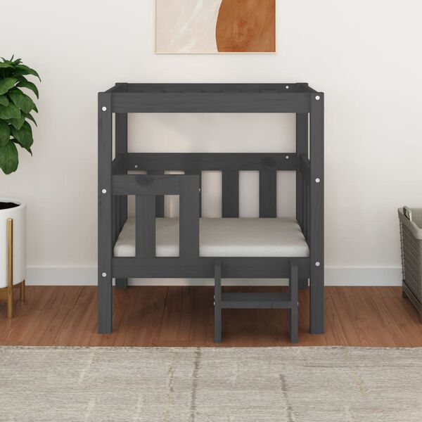 vidaXL koeravoodi, hall, 65,5 x 50,5 x 70 cm, m&auml;nnipuit