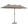 vidaXL Aedapara Pruunikashall 370 x 197 x 239 cm
