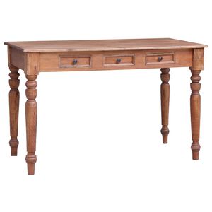 vidaXL laud sahtlitega, 117 x 57 x 75 cm, mahagonipuit