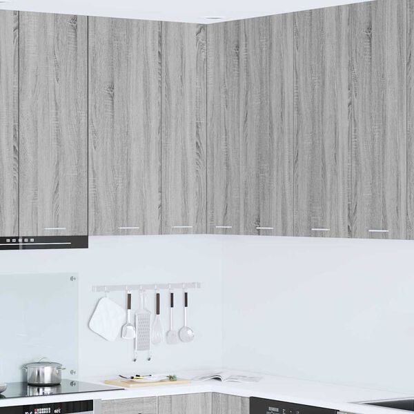 vidaXL Seinakapp Hall Sonoma ja valge 57 x 57 x 100 cm Tehispuit